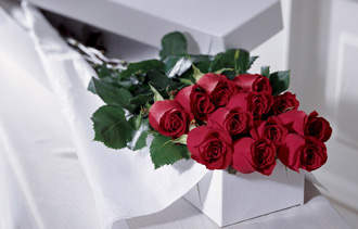  One Dozen Boxed Roses  