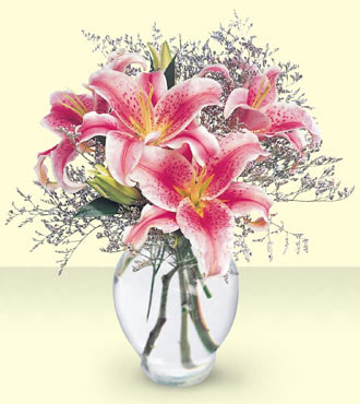 The Pink Lily  Bouquet