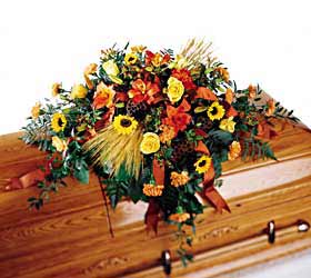 Vibrant Casket Spray