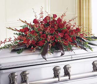 Deeply Adorned Casket Spray