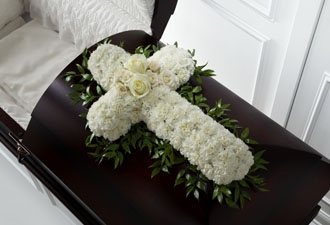 Peaceful Memories Casket Spray